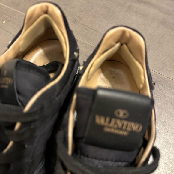 Valentino Rockstud Rockrunner Black Camo Pattern Sneaker Size 39 / 9 - Picture 10 of 13
